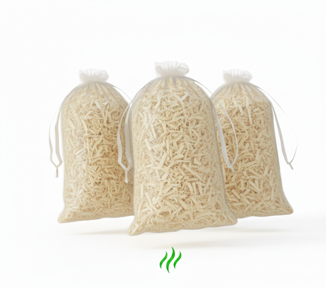 3er Set Zirbenholzsäckchen - Duftsäckchen mit Alpen Zirbenspäne
