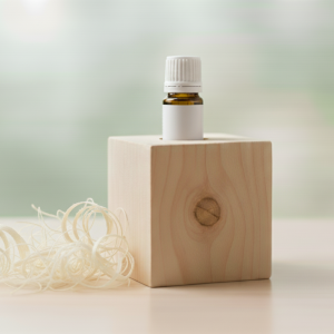 Zirbenholz Würfel-Set - 10 ml naturreines ätherisches Zirbenöl + Zirbenspäne